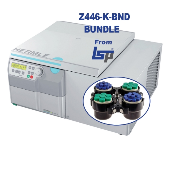 Picture of Hermle Z446-K-BND Bundle - Includes Z446 Refrigerated Centrifuge with Swing out Rotor & Inserts for 15/50ml Tubes