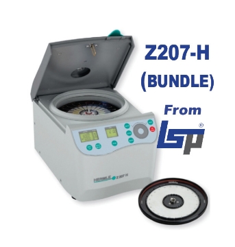 Picture of Hermle Z207-H BUNDLE - Includes Z207-M Compact Centrifuge with 24 place Hematocrit Capillary Tube Rotor (Z207-24HEM)