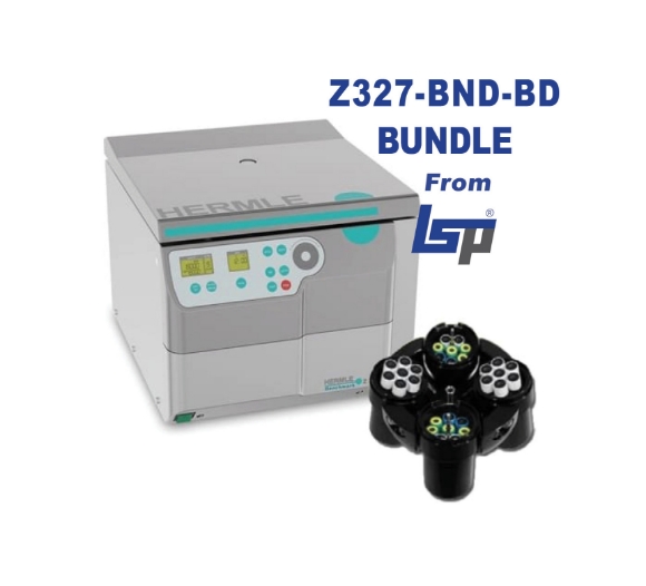 Picture of Hermle Z327-BND-BD Blood Tubè BUNDLE - Includes Z327 Universal Ambient Centrifugè for 1.8-7ml and 8-10ml Tubès with Swing out Rotor and Buckets