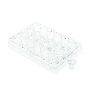 Picture of Permeable Cell Culture Inserts, Packed in 24 Well Plate, Hanging, PC, 0.1µm, Sterile 24/case