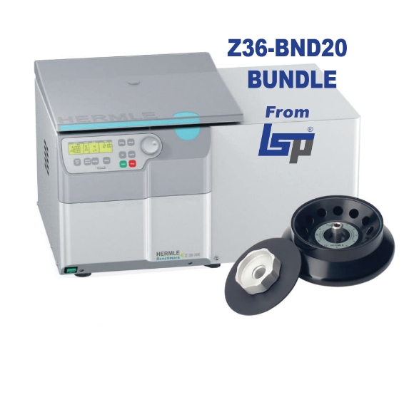 Picture of HERMLE Z36-BND20 Bundle - Includes Z36-HK Refrigerated High Speed Centrifuge, and 12 x 1.5ml/2.0ml MicroTube Rotor