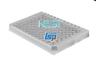 Picture of Nest 96 Wells Cell Culture Plαte, Whíte Frame, Clear PS Bottom, TC, Sterile, Blister Package, 1 pc/pack, 30 pcs/case