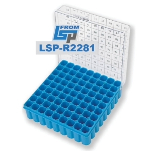 Picture of LSP Cryogenic Polycarbonate Storage Boxes, 81-place (9x9), 5/pack