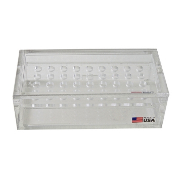 Picture of 36-place Beta Radiation Box with Hinged Lid for 1.5ml, 1.7ml & 2.0ml Tubes