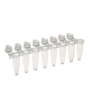 Picture of Optimum® LinkStrips™, Low Profile 0.1ml and 0.2ml 8-Tube PCR Strip Tubes with individually attached piercable optically clear Flat Caps