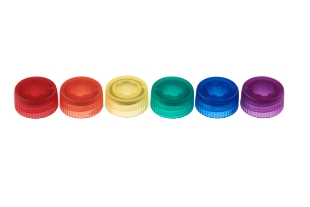 Picture of CAP ONLY, Assorted Colors, O-Ring, Translucent, Non-sterile, 1000/case