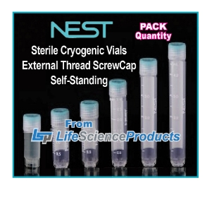 Picture of NEST Cryo Vials, 0.5ml External Thread, Self-Standing 50/bag, 10x50/pack, 500/pack