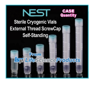 Picture of NEST Cryo Vials, 0.5ml External Thread, Self-Standing, 50/bag, 40x50/case, 2000/case