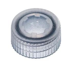 Picture of ScrewCap for Tubes, Flat, with O'ring, Caps only, Clear, 500/pack