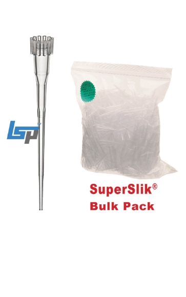 Picture of Labcon SuperSlik, 10uL Extra Long Low Retention Protease-Free Pipet Tips, Non-Sterile Resealable Bulk Pack, 10x1000/case, 10,000 tips/case