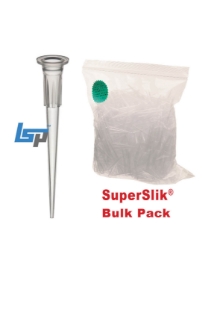 Picture of Labcon SuperSlik, 10uL Extended Length Low Retention Protease-Free Pipet Tips with TubeGuard, Non-Sterile Eclipse Bulk Packs, 10x1000/case, 10,000 tips/case