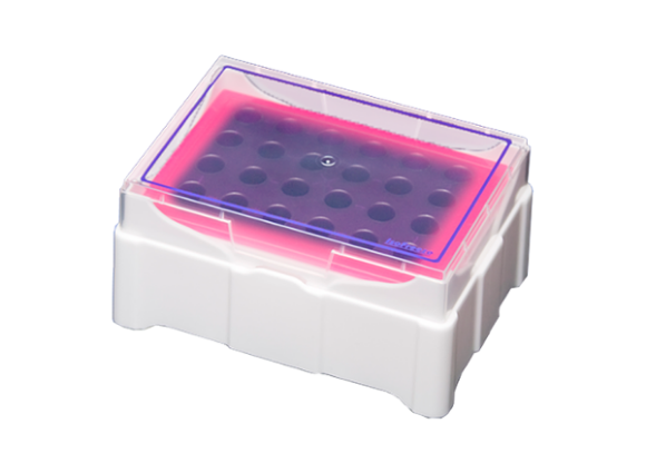 Picture of 24-place Iso-Freeze MicroTube Rack, 4°C/3.5 hours (Purple to Pink), 1/pack, 6/case