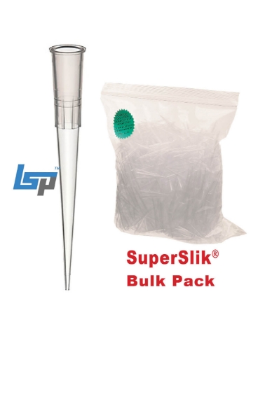 Picture of Labcon SuperSlik, 250uL Universal with Ultra-Fine Orifice, Low Retention Protease-Free Pipet Tips, Non-Sterile Eclipse Bulk Packs, 10x1000/case, 10,000 tips/case