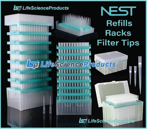 Picture of Nest Scientific Low Retention Pipet Tips in Refills, PreLoaded Racks, and Filter Tips