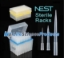 Picture of NEST - Sterile 10uL XL (Extra-Long) Pipet Tip PreLoaded Racks, Low Retention, 96/rack, 50 racks/case, 4800 tips/case