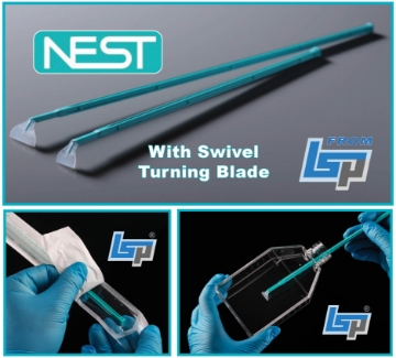 Picture of Nest Cell Scrapers with Swivel Blade, Sterile Individually Wrapped, 100/pack