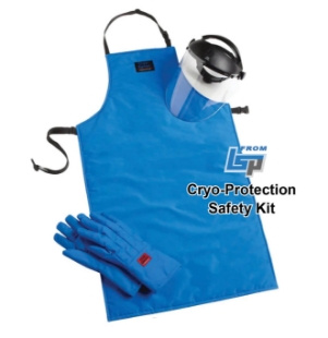 Picture of Cryo-Protection® Safety Kit with Waterproof Glove  and Apron, and Face Shield