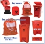 Picture of BenchBins and BowTie™ Bins, and Biohazard Autoclavable Bags