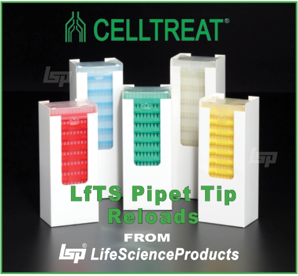 Picture of Non-Sterile LTS·style, 20µL (Graduated at 5µL & 10µL) Extended Length Pipettè Tips, Reloads 10x96/pack, 960/pack (Includes 1 rack)