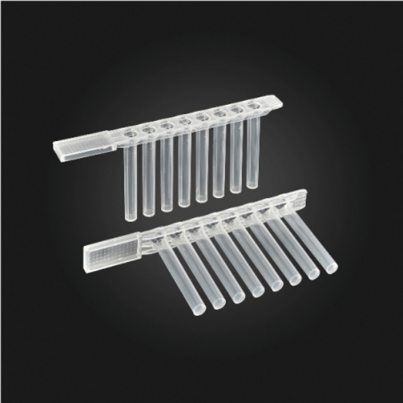 Picture of OptiWell Tip Comb, STERILE 8 Tip, V-Bottom, Low-Binding PP, for KingFisher™ Flex, Sterile 240 bags of 2 pieces, 480 / CS - copy