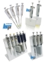 Picture of ProPette LE™ Single & Multi Channel Pipettors (Light-Ergonomic-Autoclavable), and SureStand Racks