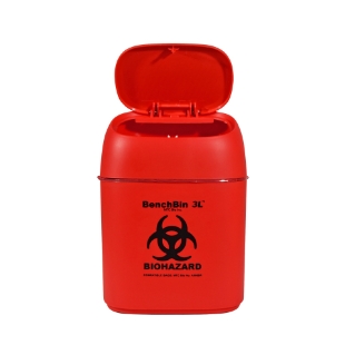 Picture of BenchBin 3L™ Benchtop Biohazard Bin, 3L Capacity