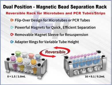 Picture for category Magnetic Bead Separation Rack with Magnets